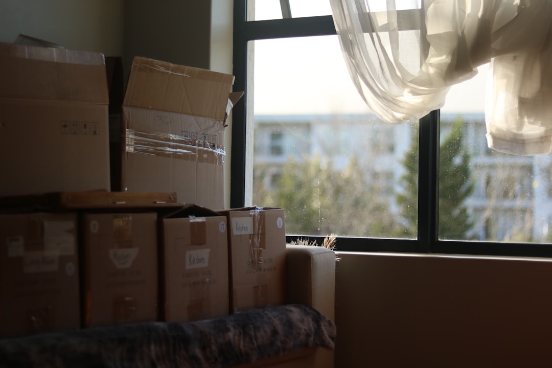 Moving boxes ready for a household move